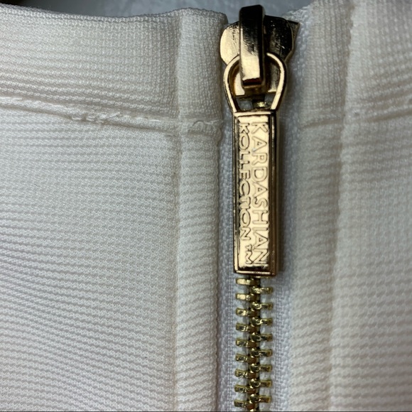 KARDASHIAN KOLLECTION Cut-Out Neckline Dress White - Picture 3 of 8